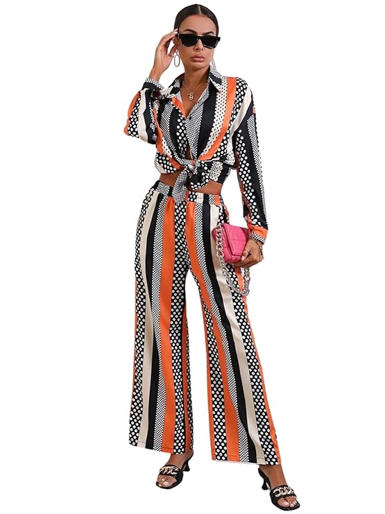 Leriya Fashion Ethnic Co Ord Set || Frenchy Striped & Geo Print Co-Ord Set for Women | Casual Wear for Women | Kurti Pant Set || Kurti Pant Set for Women