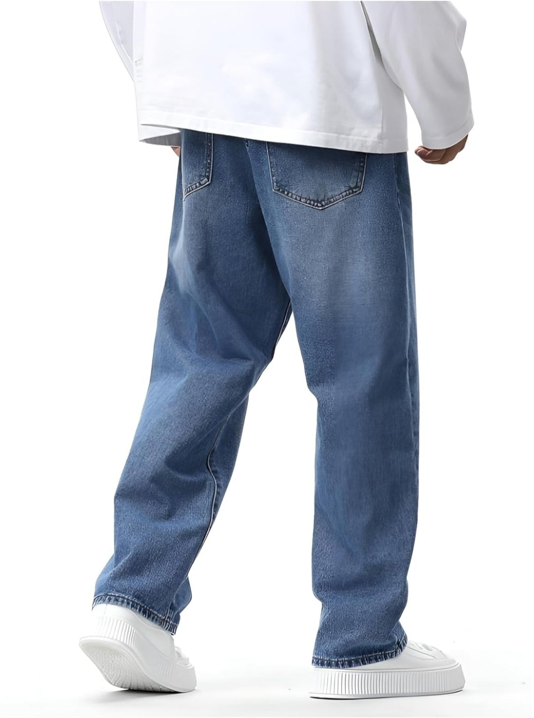 Ben Martin Men Jeans || Baggy Fit Jean's for Man || Loose Fit High Rise Denim || Stretchable Casual Wear Jean's