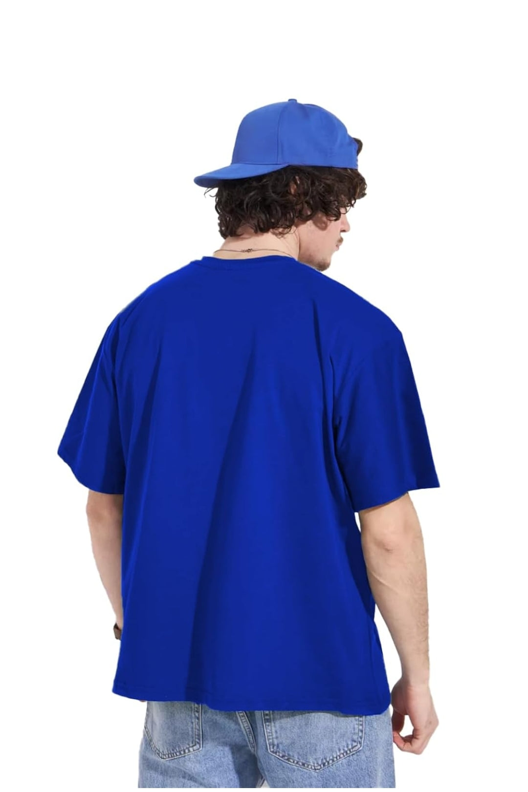 LEOTUDE Men's Cotton Regular Fit Half Sleeve Oversized Tshirt, Round Neck Longline Drop Shoulder | ful Printed Combo T-Shirt (Pack of 3)