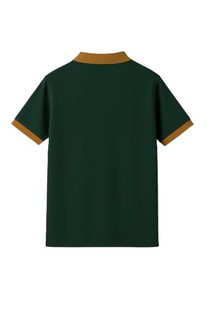Try This Regular Fit Solid Collared with Chain Half Sleeves Classy T-Shirt for Men