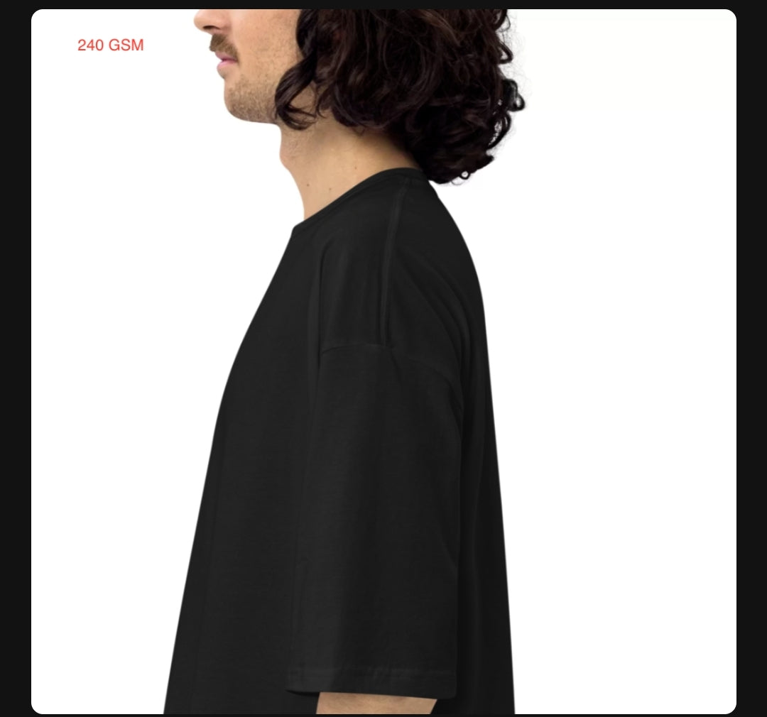 Unisex Seedhe Maut Oversized Tee|| Backprinted || 240GSM