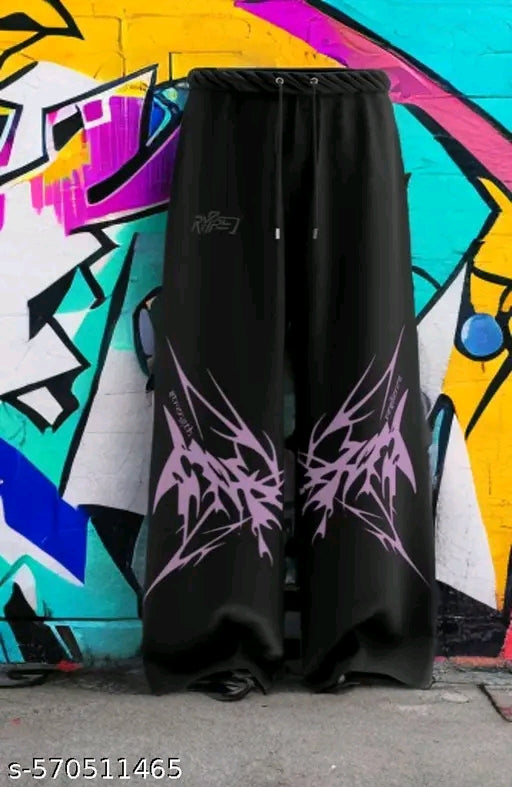 Men's Lower track pant Graphic Printed Baggy Track pant For Men