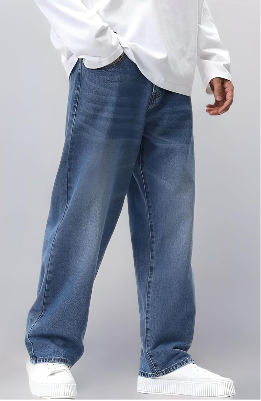 Ben Martin Men Jeans || Baggy Fit Jean's for Man || Loose Fit High Rise Denim || Stretchable Casual Wear Jean's