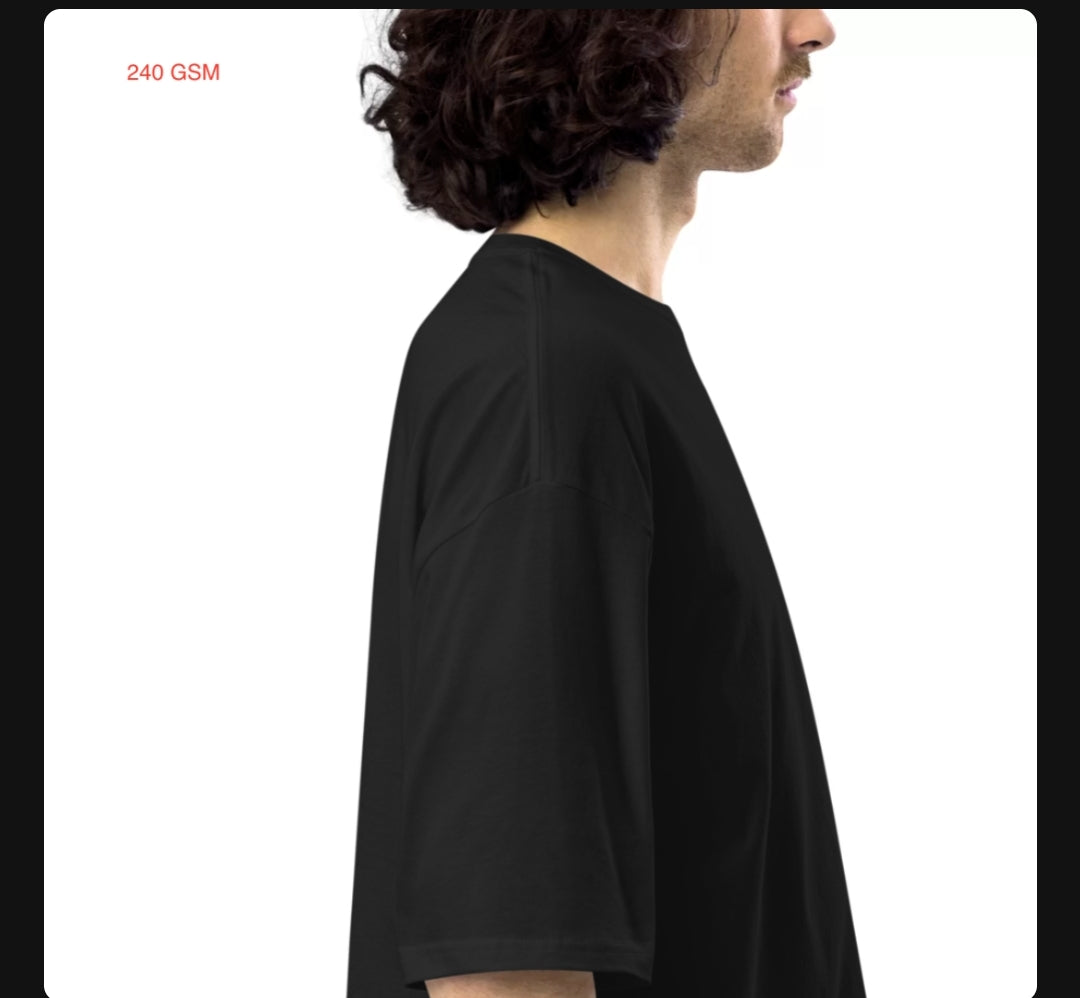 Unisex Seedhe Maut Oversized Tee|| Backprinted || 240GSM