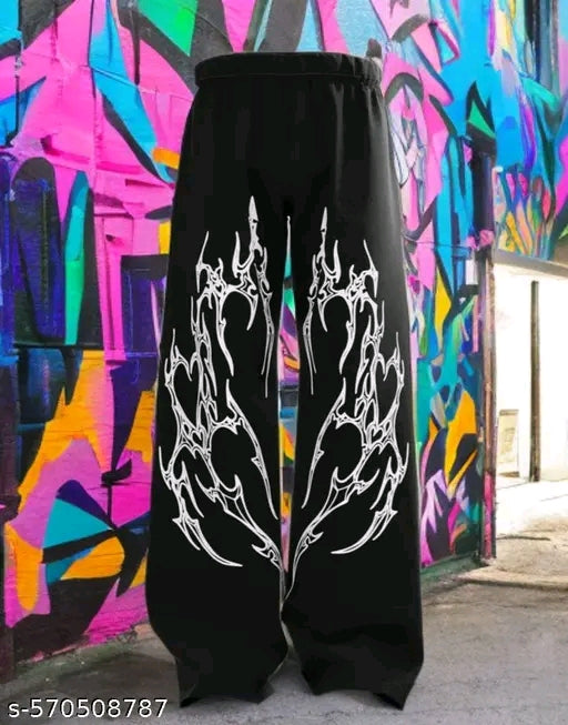 Men's Lower Pants Graphic Printed Baggy Track Pant For Men's